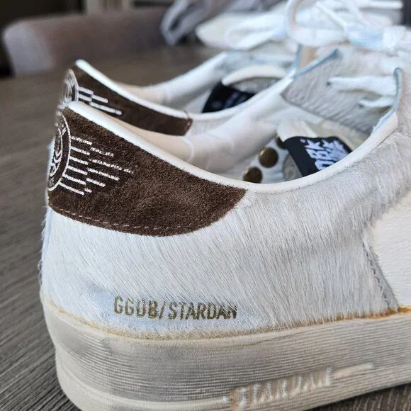 Golden Goose STARDAN, Size 42, White & Brown